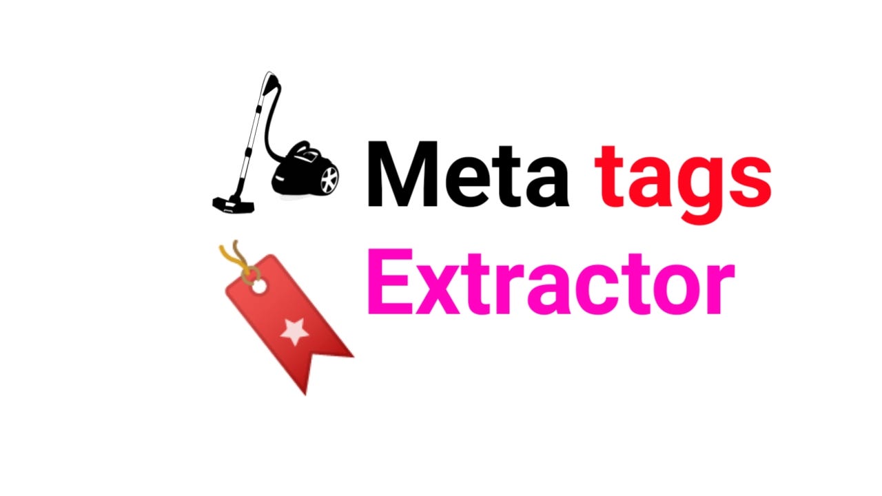 Meta Tag Extractor