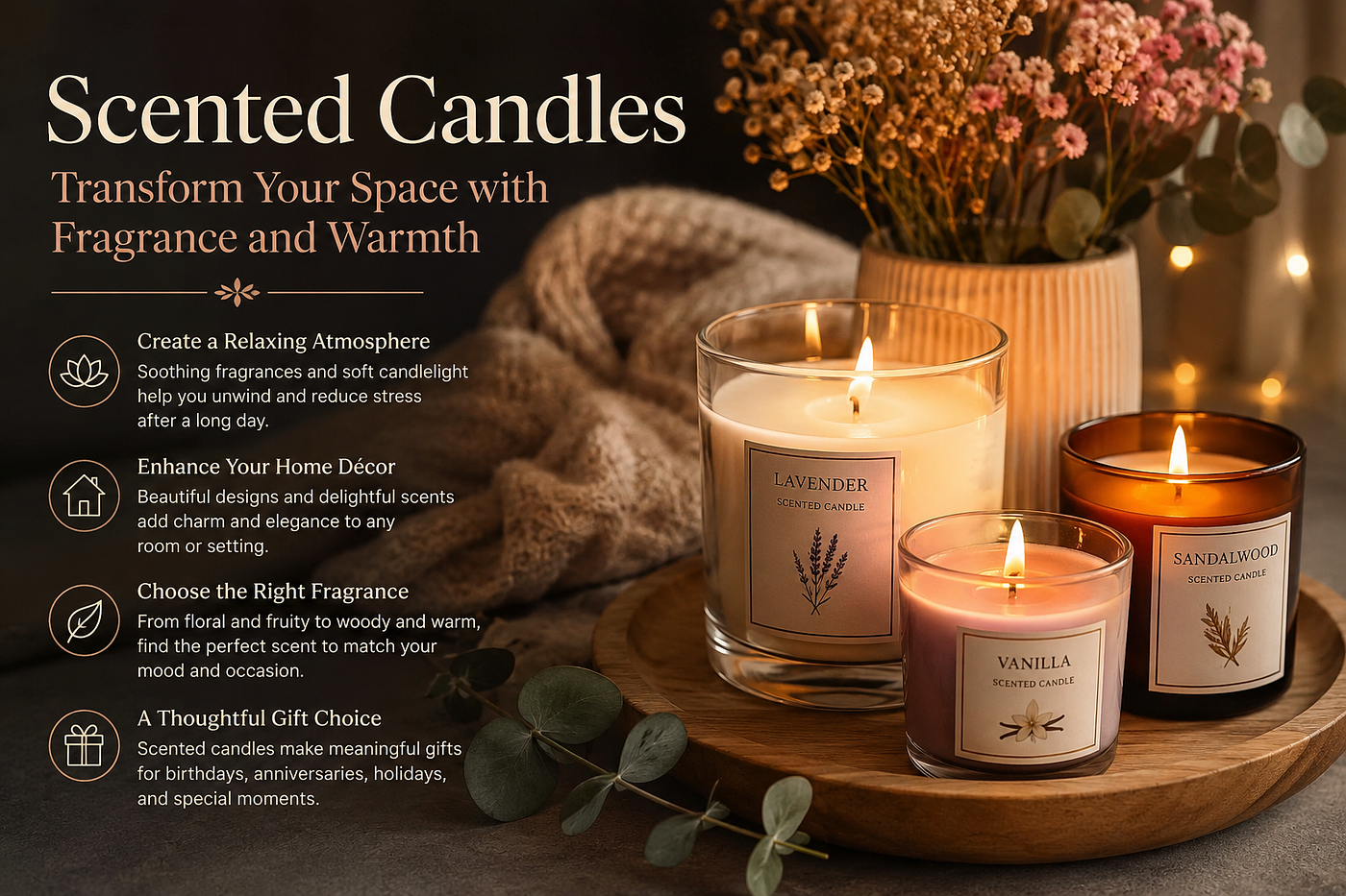 ScenScented Candles: Transform Your Space with Fragrance and Warmth