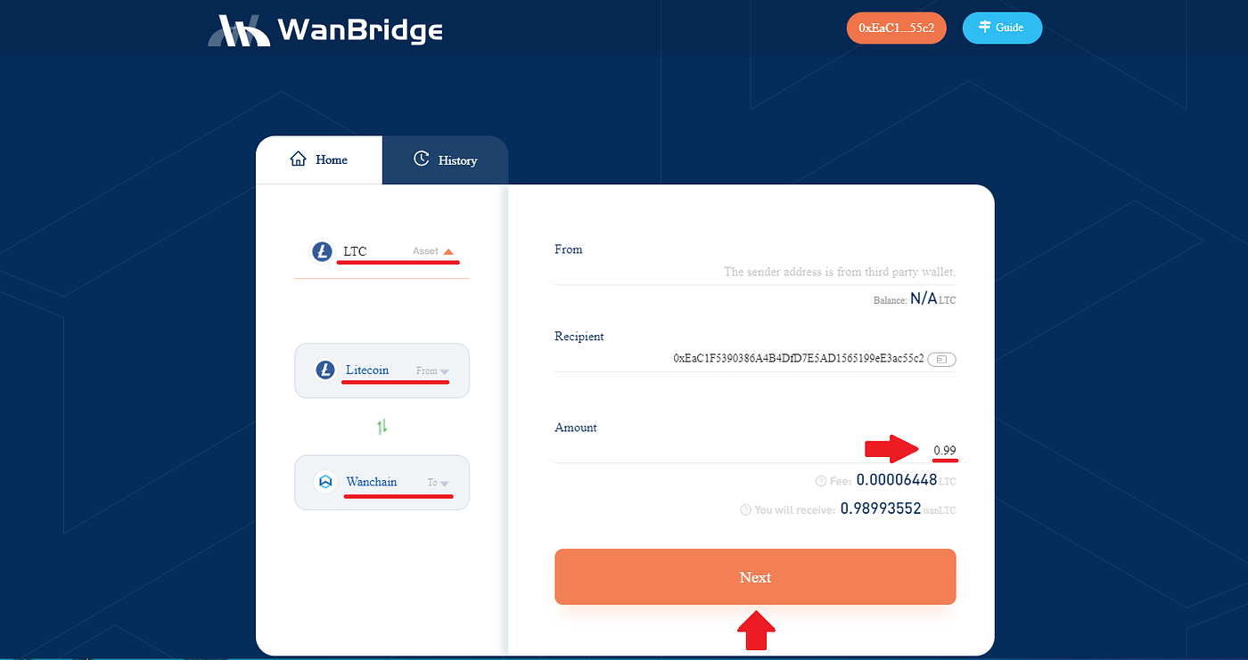 Litecoin Crosschain Transaction Guide | Wanchain