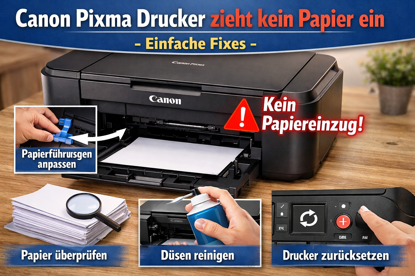 Canon Pixma Drucker zieht kein Papier ein — Einfache Fixes