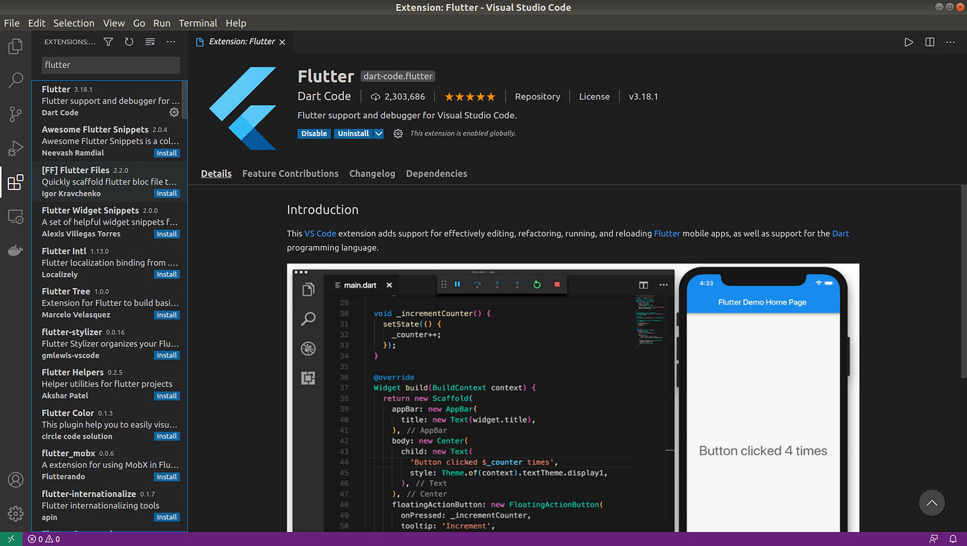 Create Flutter Project and run on vscode(Folder structure). | by Safaetul  Ahasan | Medium