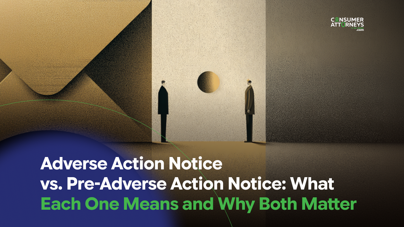 Adverse Action Notice vs. Pre-Adverse Action Notice: What Each One Means and Why Both Matter