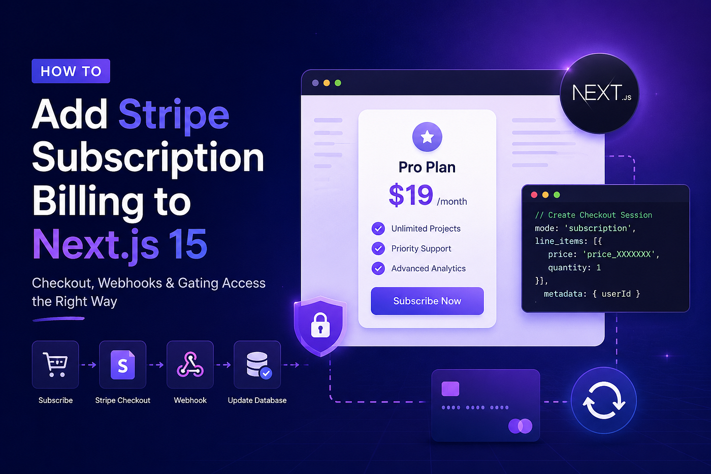 How to Add Stripe Subscription Billing to Next.js 15