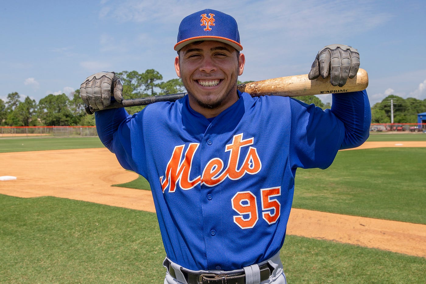 Francisco Alvarez New York Mets Autographed 16 x 20 Hitting Photograph