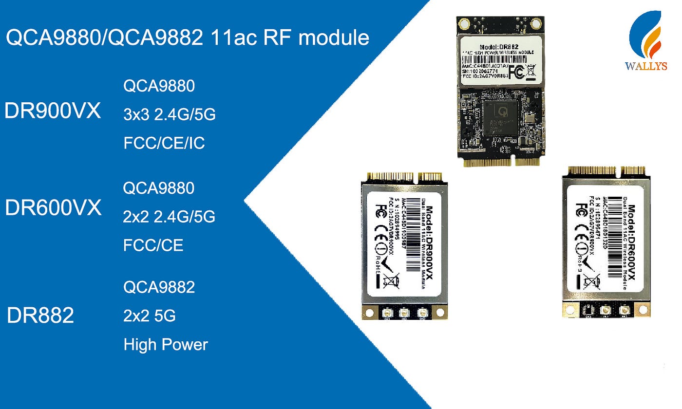 QCA9880, QCA9882, MT7915 WiFi 5 performance, power consumption, etc. are different?