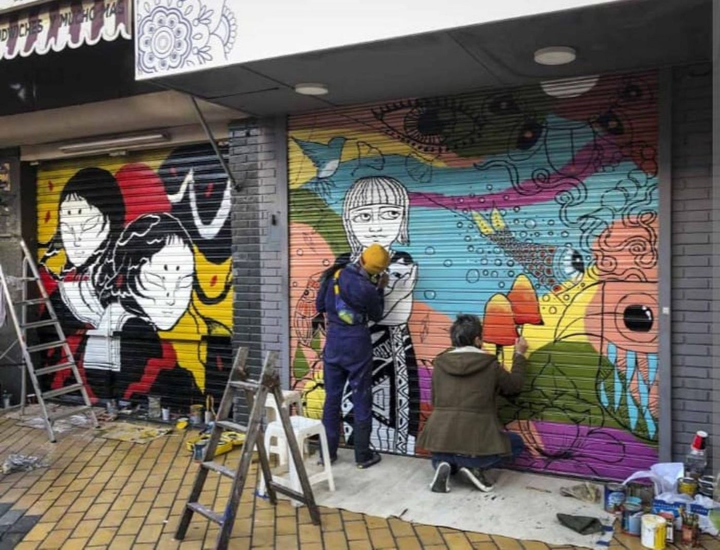 Celebrando el arte callejero y un recorrido en moto por el centro porteño