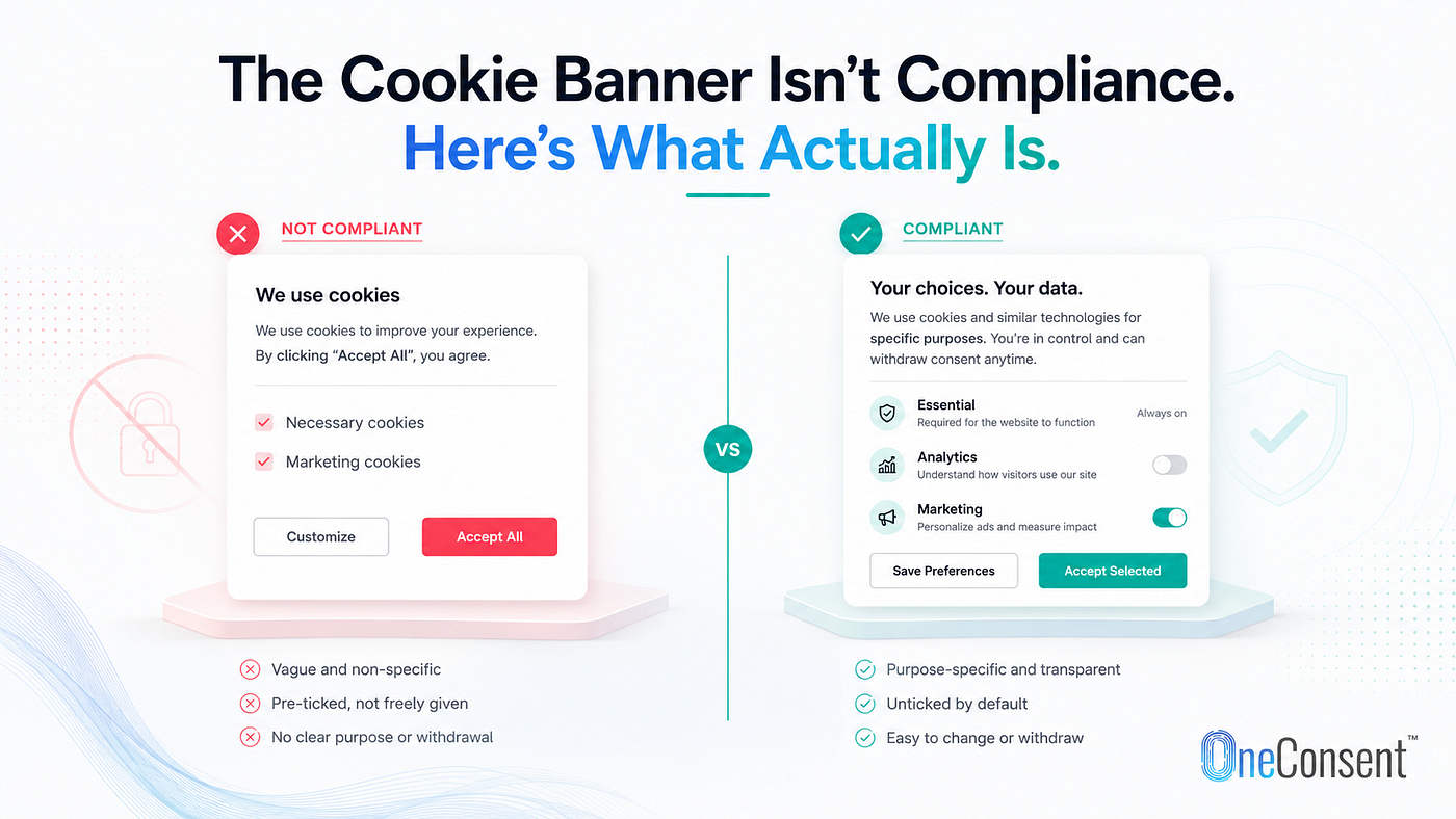 The Cookie Banner Isn’t Compliance. Here’s What Actually Is.