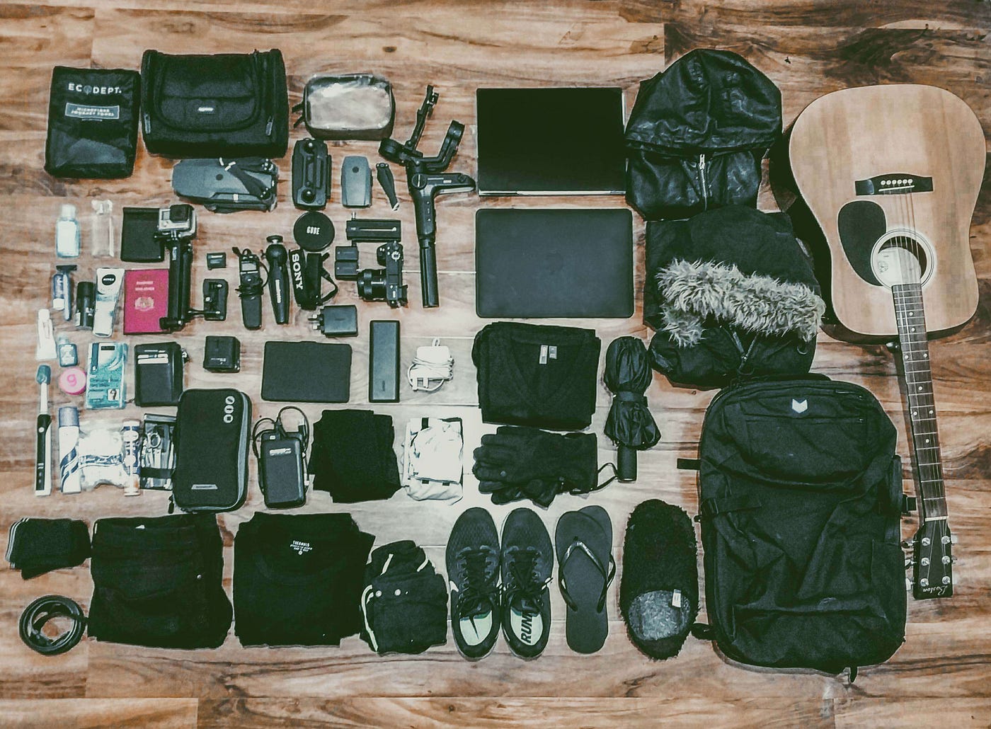This is everything I own — fits into one backpack | by Ryzal Yusoff | Medium