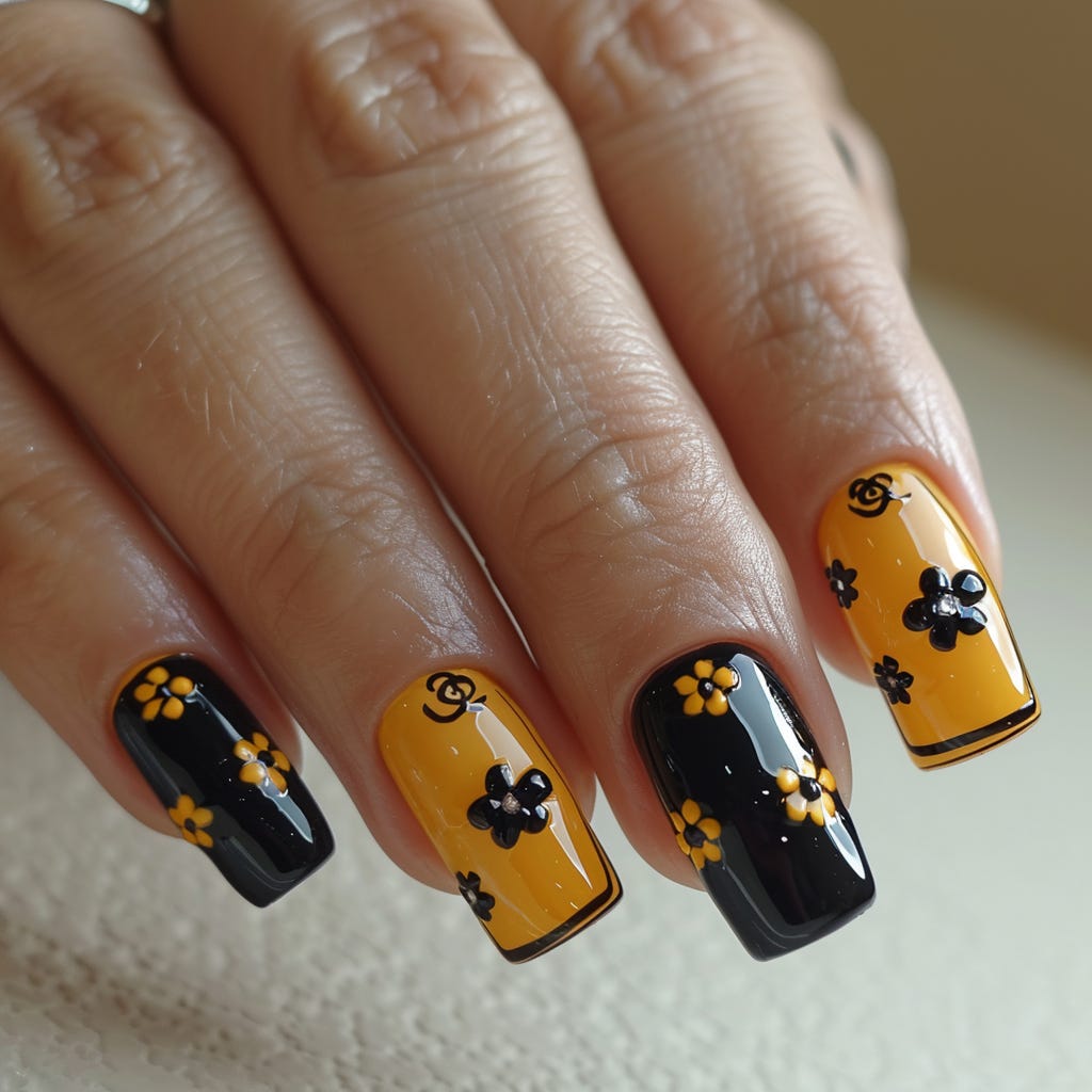 Ideas for “Hot Trend” Yellow Nail Designs in 2024