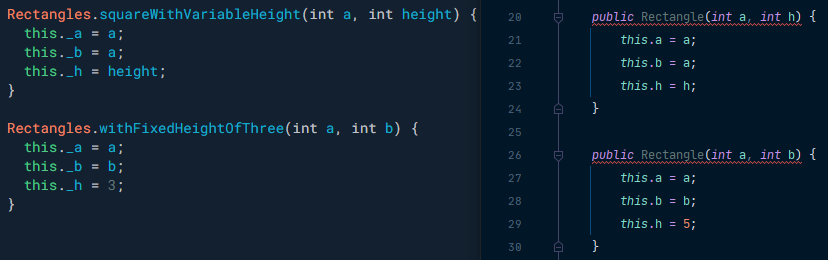 Dart — Java: Named Constructors compared to Constructor overloading | by  Chris Pint | Medium