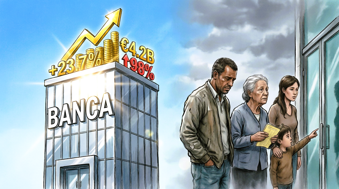 BANCHE: Quel fastidioso equivoco tra profitti record e clienti dimenticati.