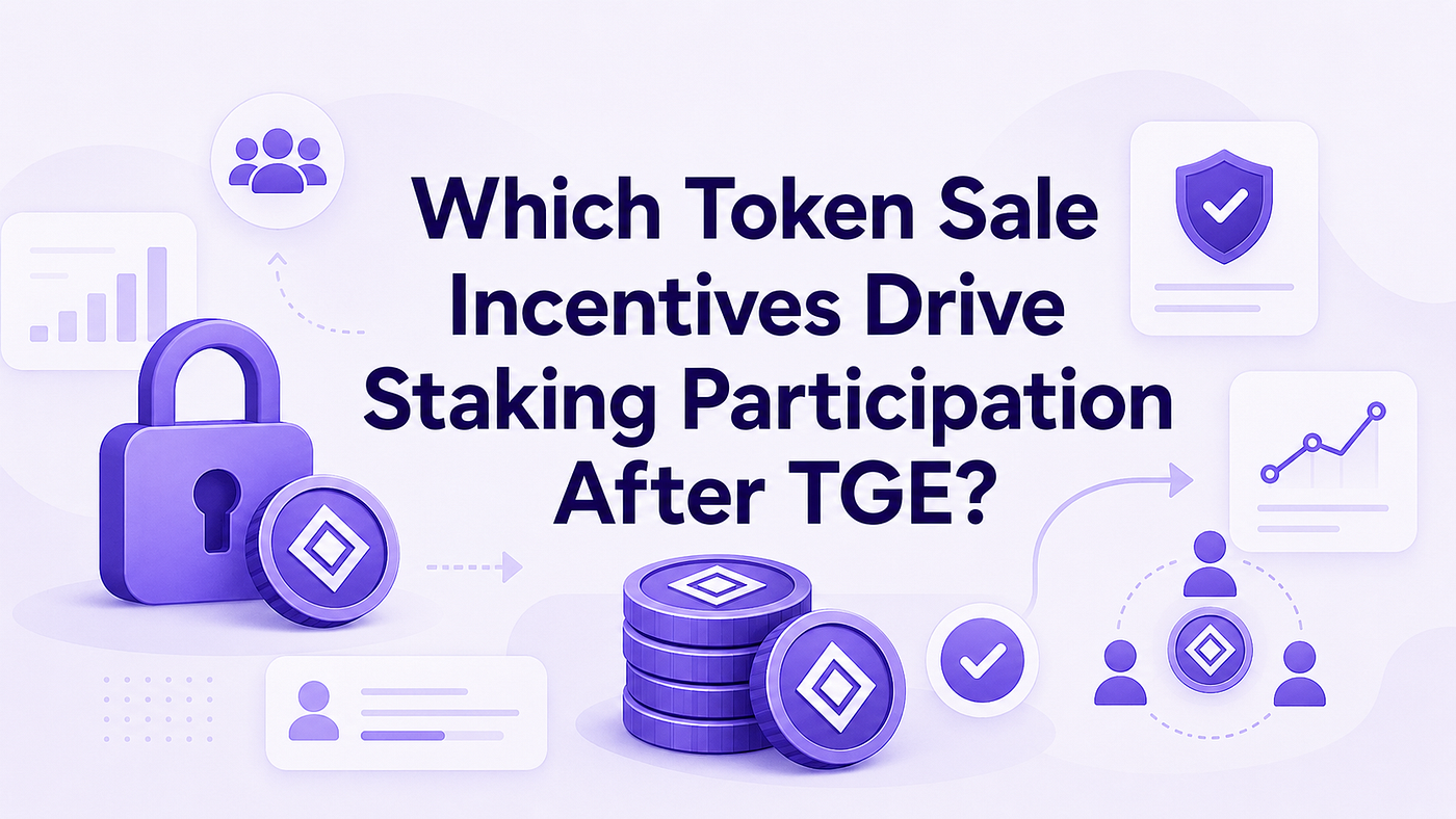 Which Token Sale Incentives Drive Staking Participation After TGE?