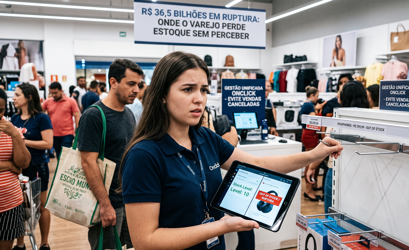 R$ 36,5 bilhões em ruptura: onde o varejo perde estoque sem perceber
