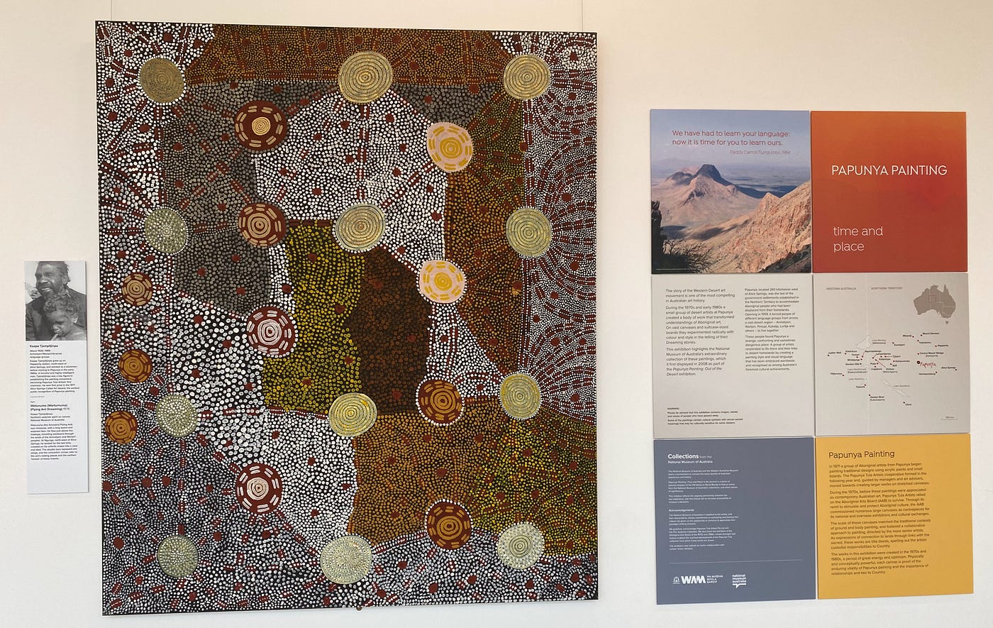 Indigenous art display