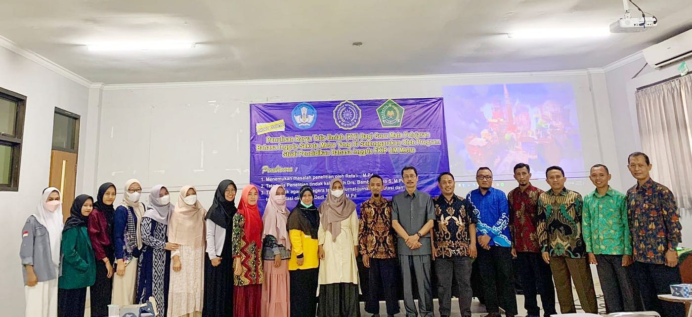 Gandeng Guru Mapel Bahasa Inggris, PBI UM Metro Latih Penulisan KTI