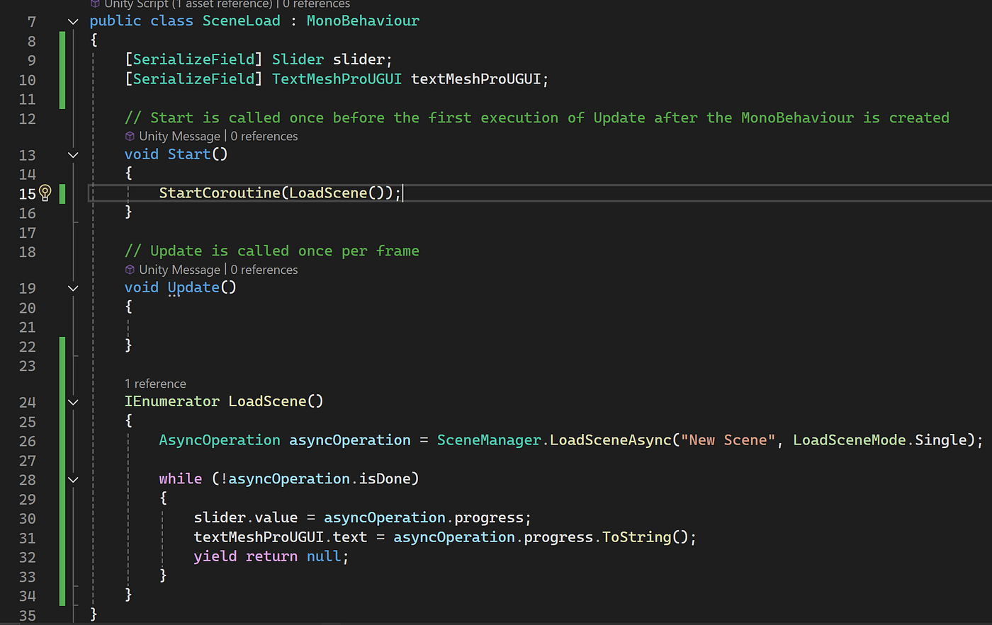 Create a loading bar in Unity