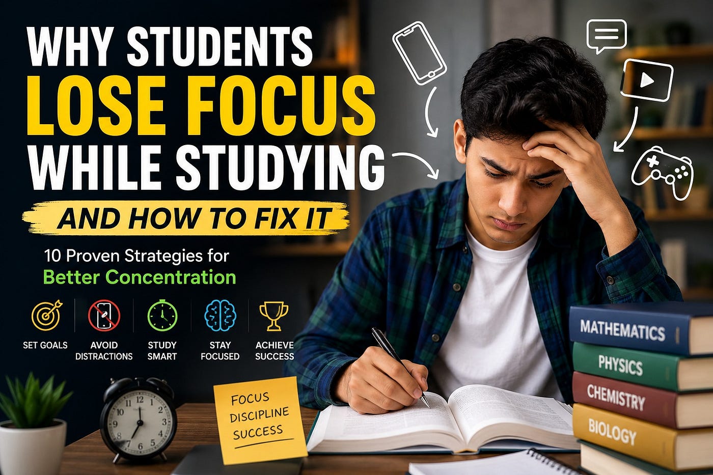 Why Students Lose Focus While Studying and How to Fix It: 10 Proven Strategies for Better…
