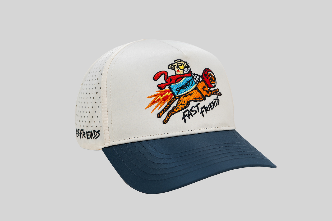 【Thought We Friends】Studded Trucker Cap VeeFriends x Sprints Drop Hat & Juicy Jaguar Pin For Friends Who