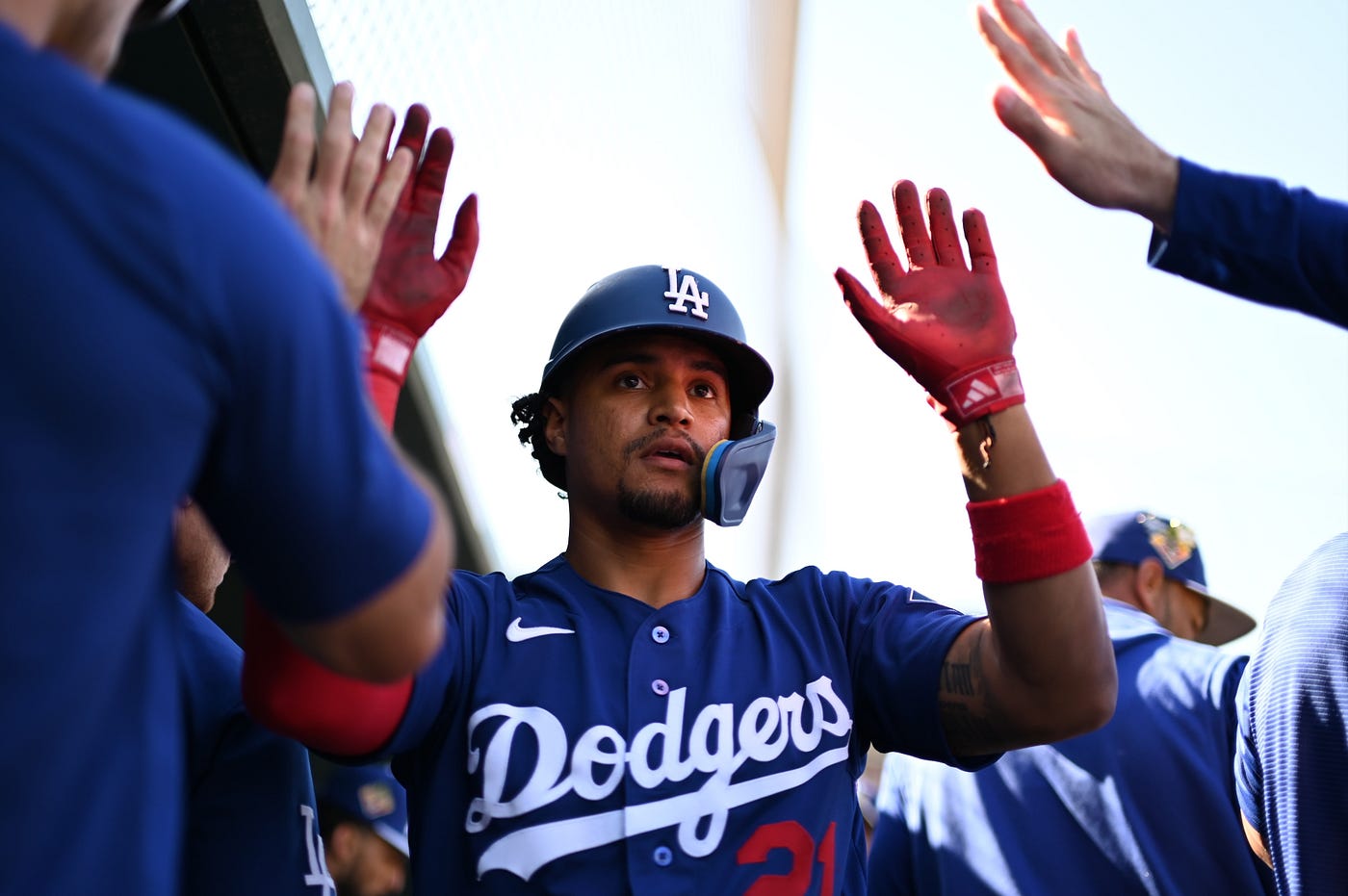 Spring Training 2026: Santiago Espinal aiming for Dodger roster with  red-hot spring | by Megan Garcia | Dodger Insider