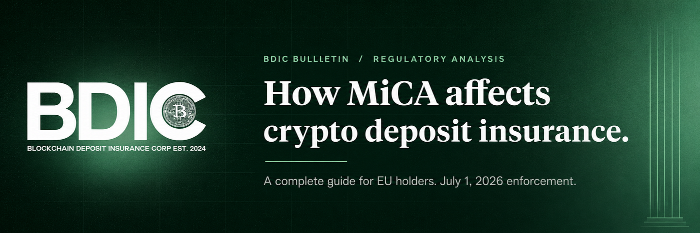 How MiCA affects crypto deposit insurance for EU holders: a complete guide