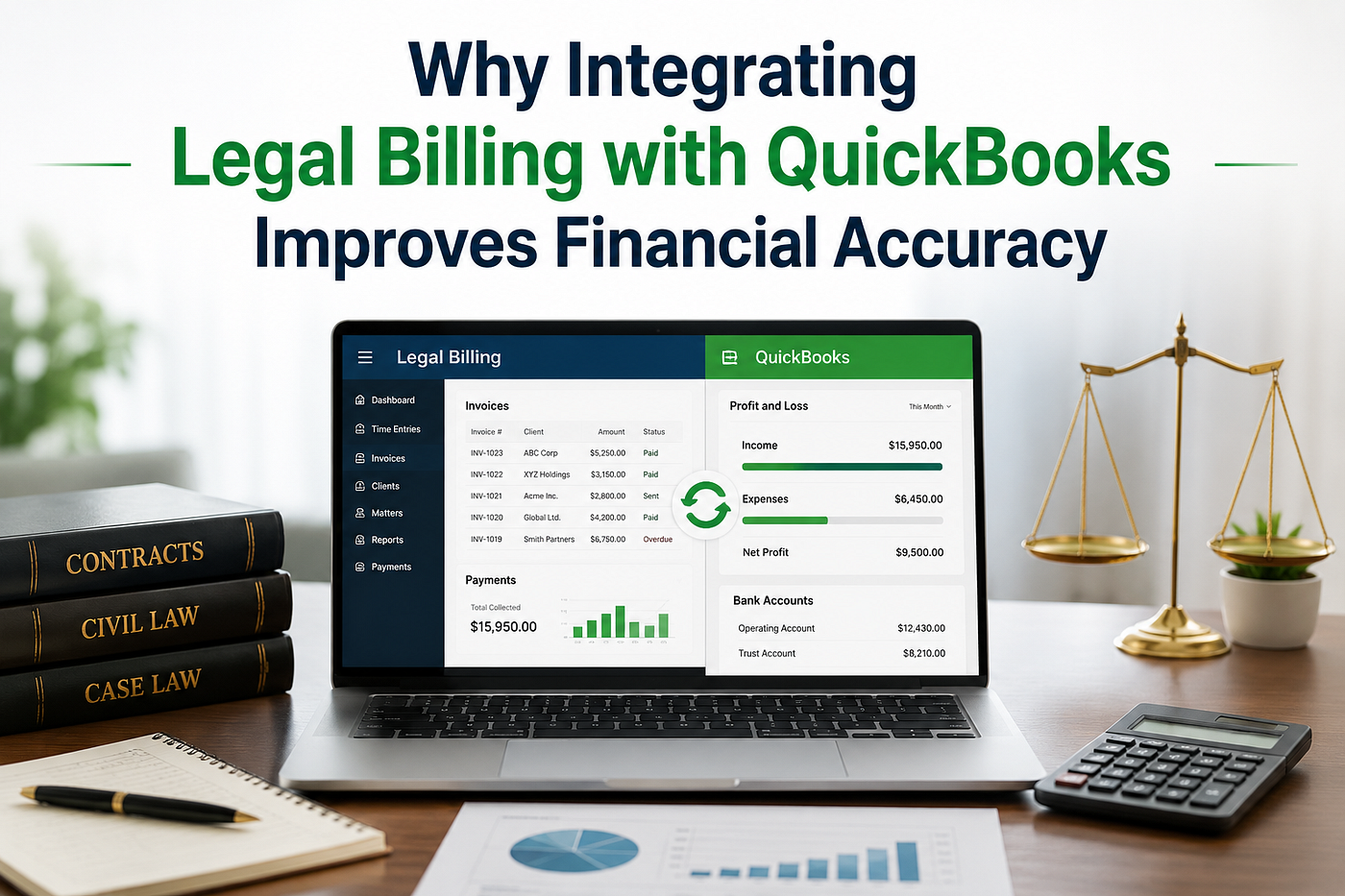 Why Integrating Legal Billing with QuickBooks Improves Financial Accuracy