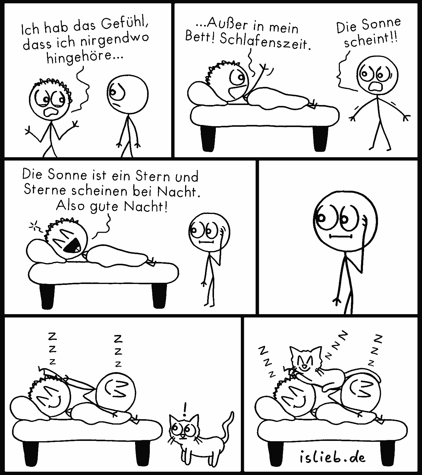 Comics über Bienen, Blumen & Katzen