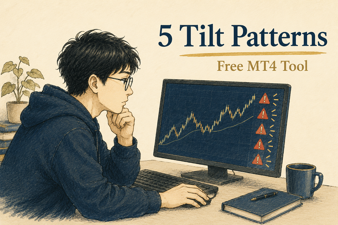 The 5 Self-Sabotage Patterns Every Prop Trader Hits — And a Free MT4 Tool That Flags Them
