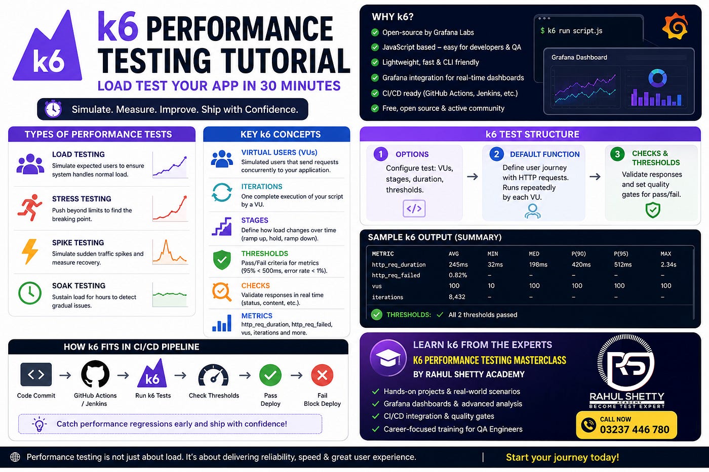 k6 Performance Testing Tutorial: Load Test Your App in 30 Minutes
