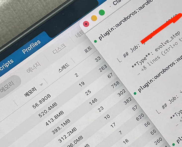 Laptop crash from memory spike
