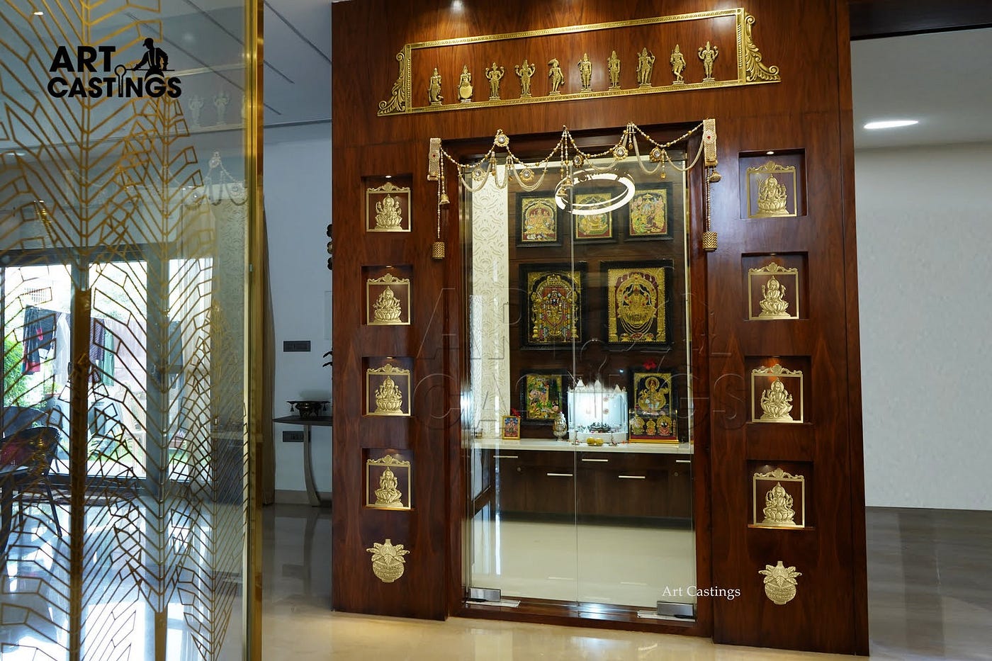 Dashavatras and Ashtalakshmis: Majestic Brass Door of Divinity