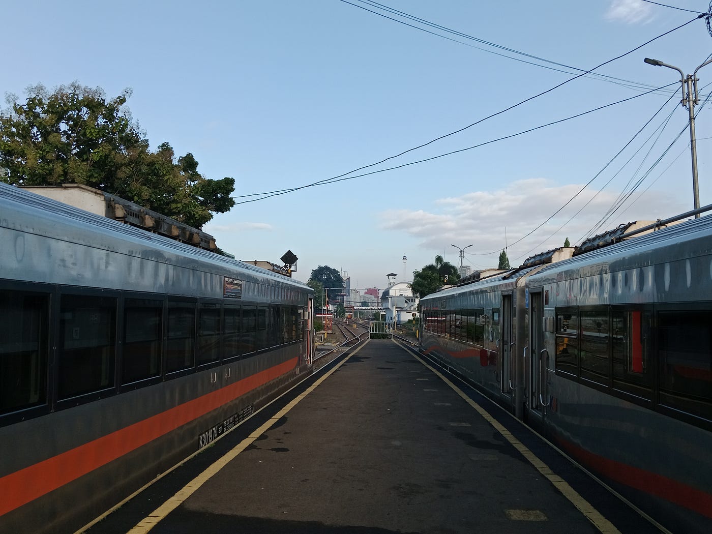 On the way to the train.
