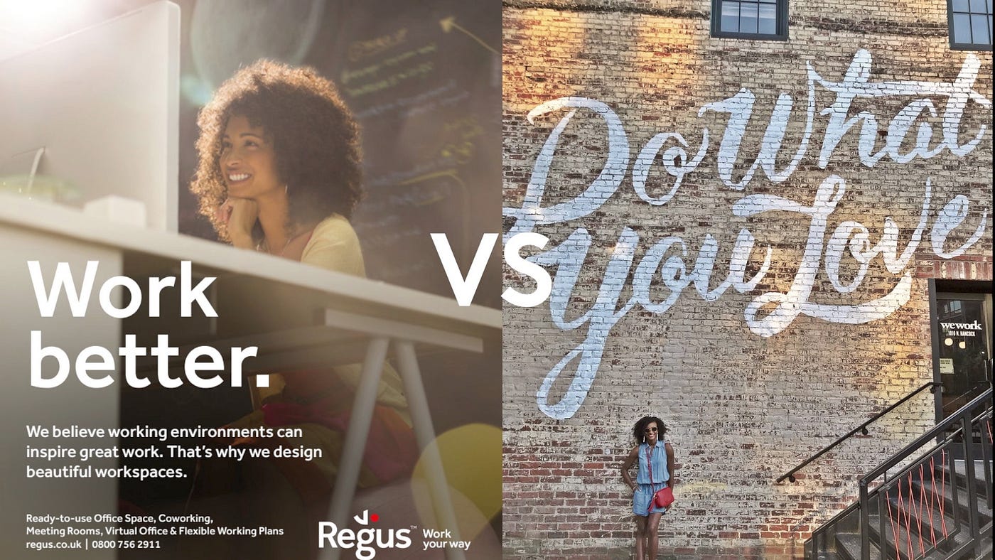 Workspace Wars: WeWork vs Regus and the New Rules of Engagement in B2B  Marketing | by George Aliferis | The Startup | Medium