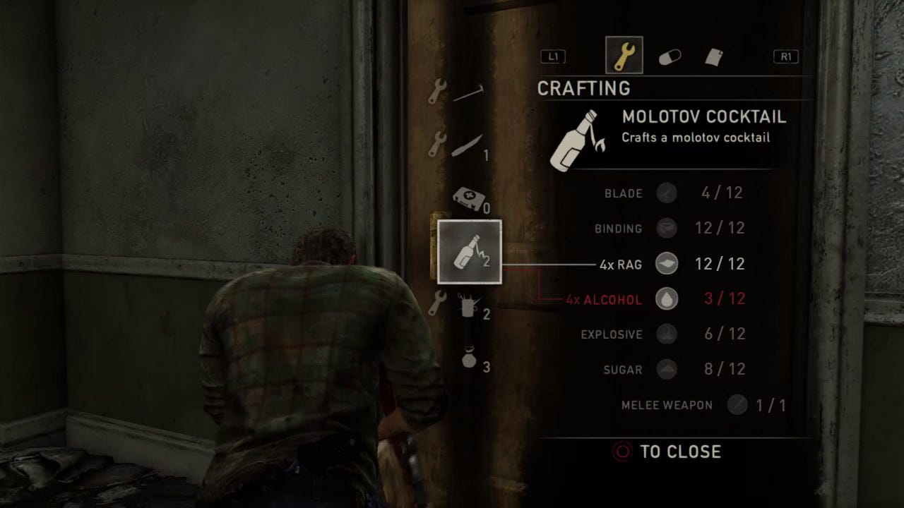 Crafting, The Last of Us Wiki