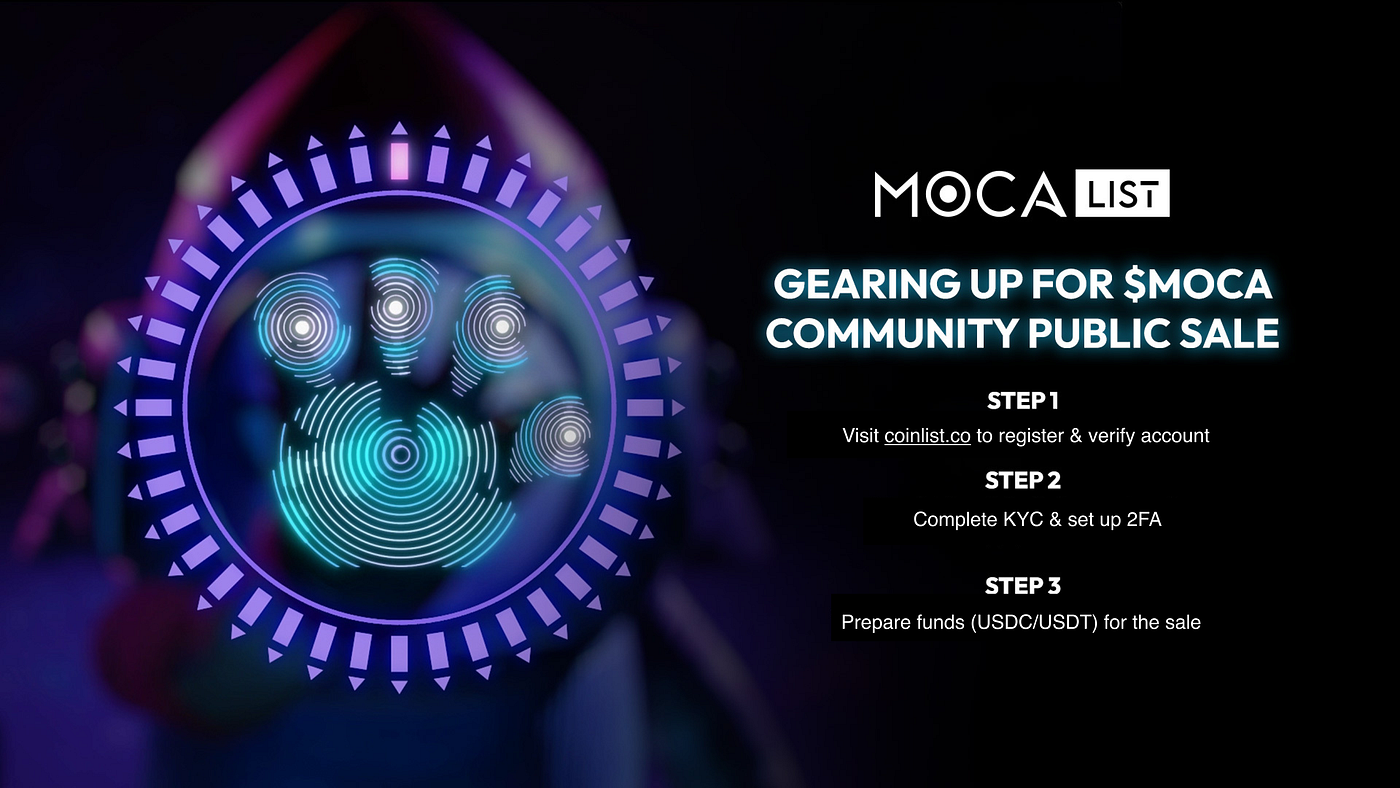 Gearing Up for $MOCA Community Public Sale — KYC & Logistics | by Animoca  Brands | Mocaverse | Medium