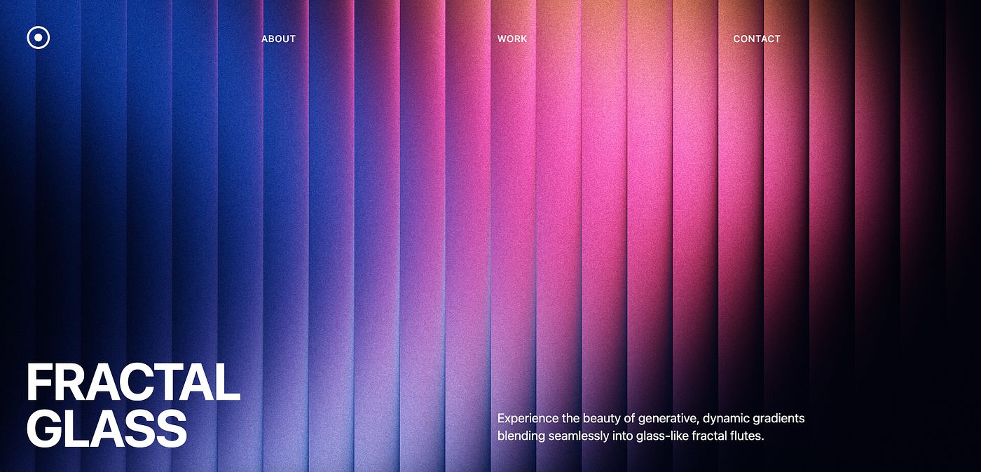 Animate Beautiful Fractal Glass Gradients with Three.js
