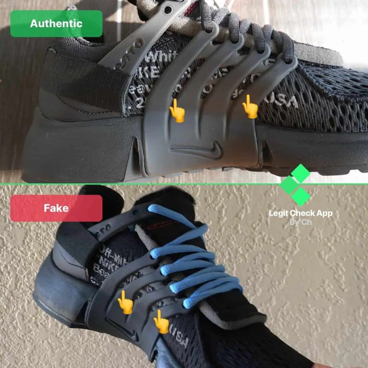 legit check off white presto black