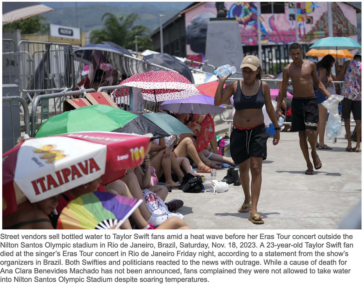 Citing record heat, Taylor Swift postpones Rio de Janeiro show after fan  dies during concert