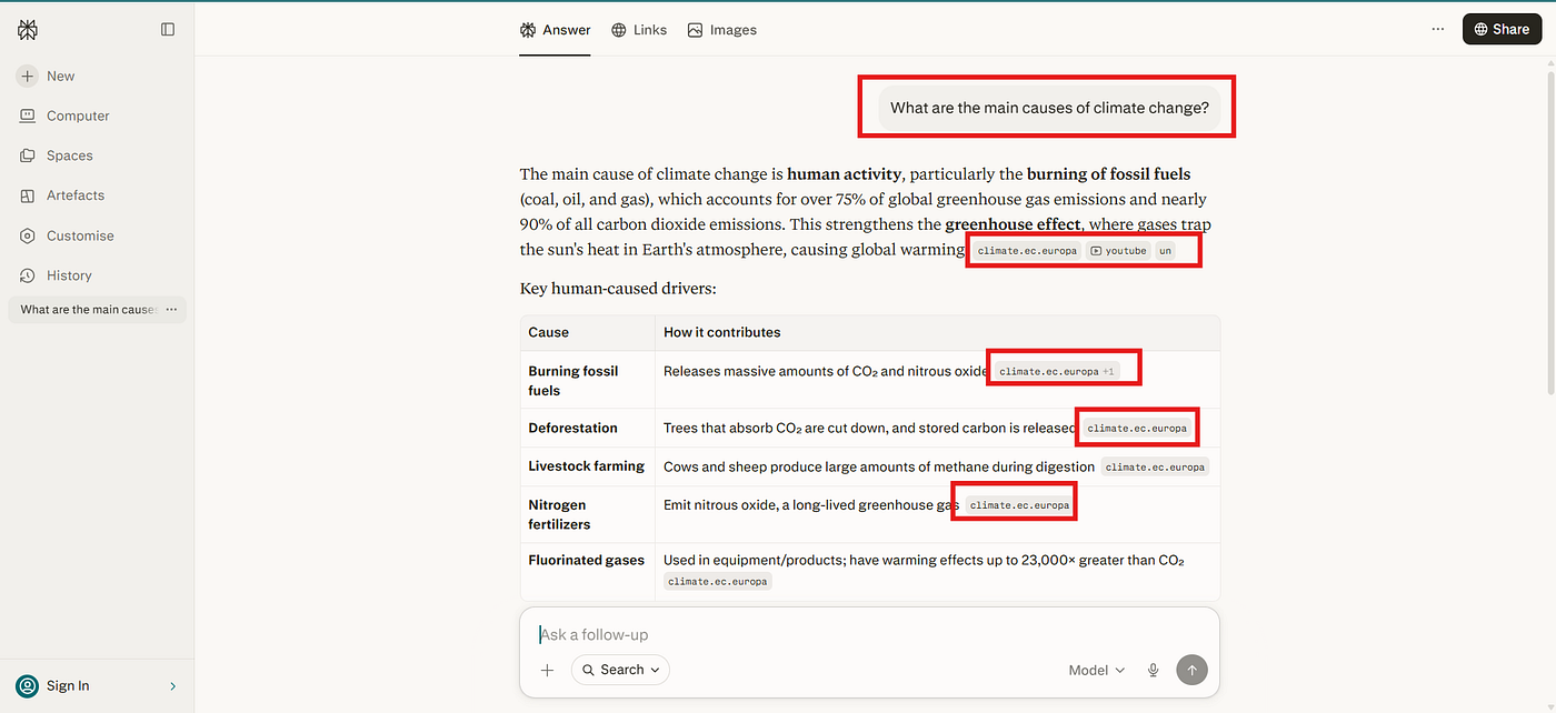 perplexity help students for citation and research