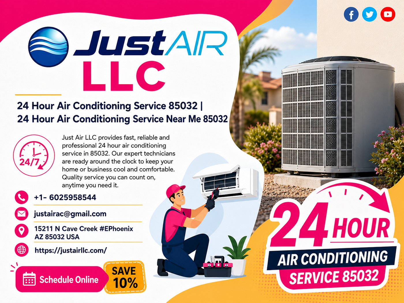 24-Hour Air Conditioning Service 85032 Guaranteed Cooling Anytime You Need It