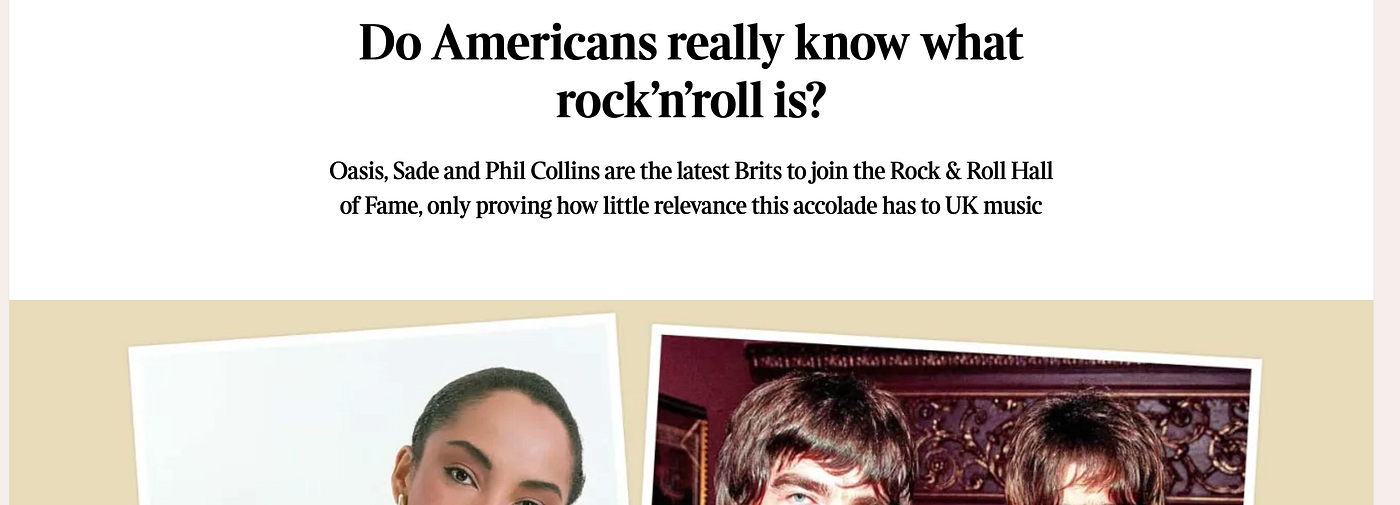 Will Hodgkinson thinks the RRHoF has little relevance to UK music