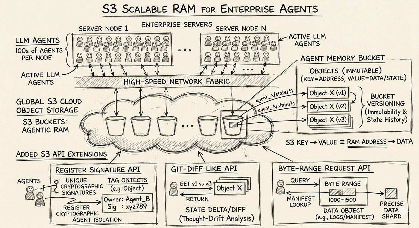 The Architecture of Remembrance: Why S3 is the New RAM for Enterprise Agents