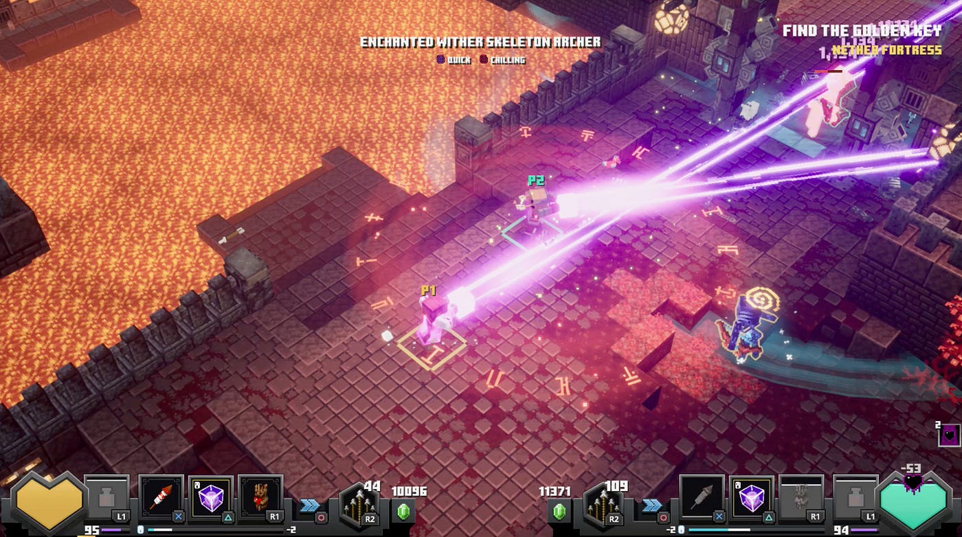 Flames of the Nether Review: Minecraft Dungeons realising its