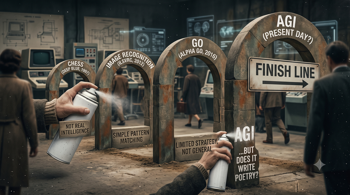 What If AGI Already Happened and We Just Moved the Finish Line?