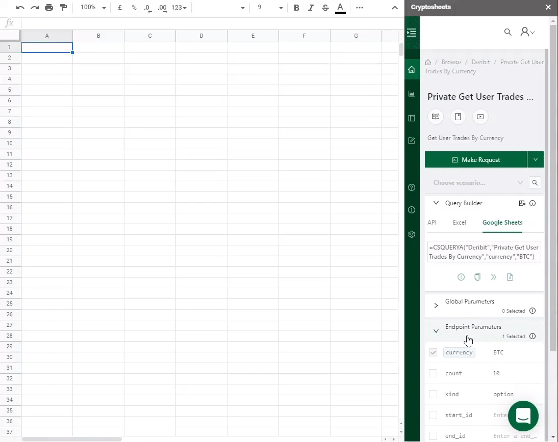 Deribit API data in Excel & Google Sheets for Crypto Derivatives Risk  Management & Options Analysis | by Chris Ware | Cryptosheets | Medium