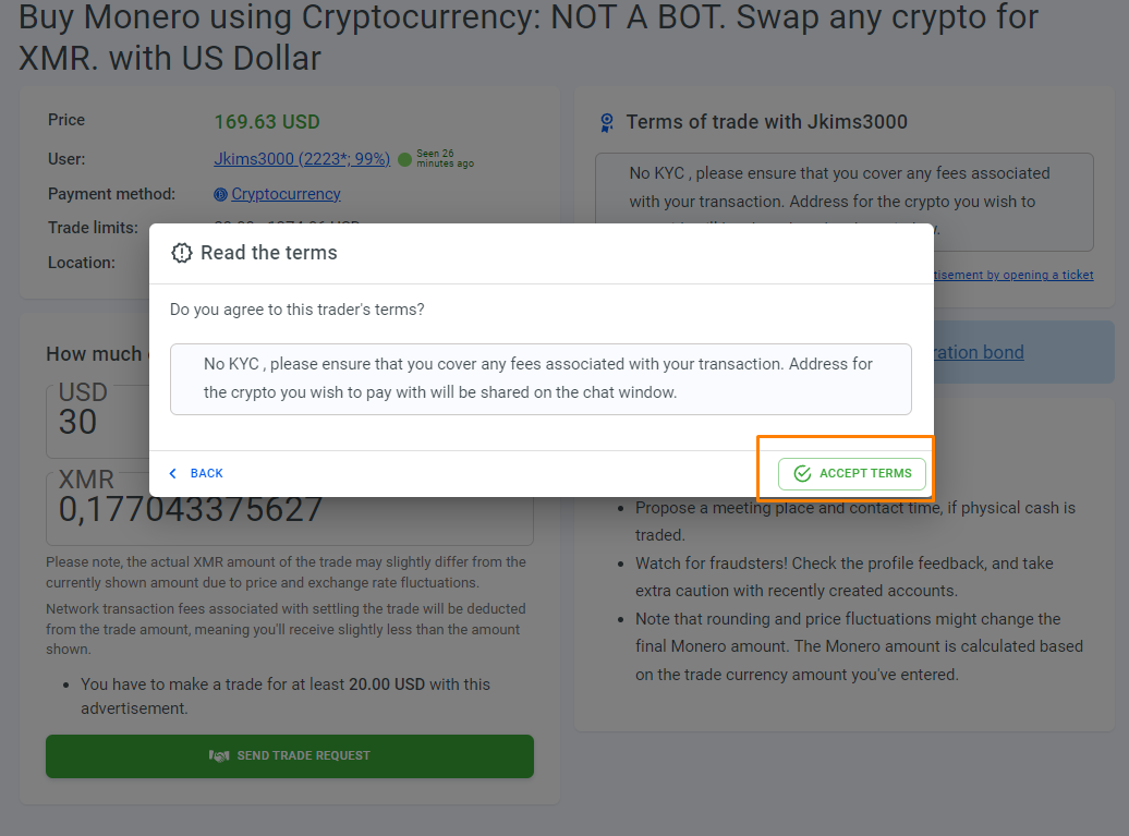 Acheter du Monero (ou du Bitcoin) sur un marché pair-à-pair (OTC). | by  Archie | Medium
