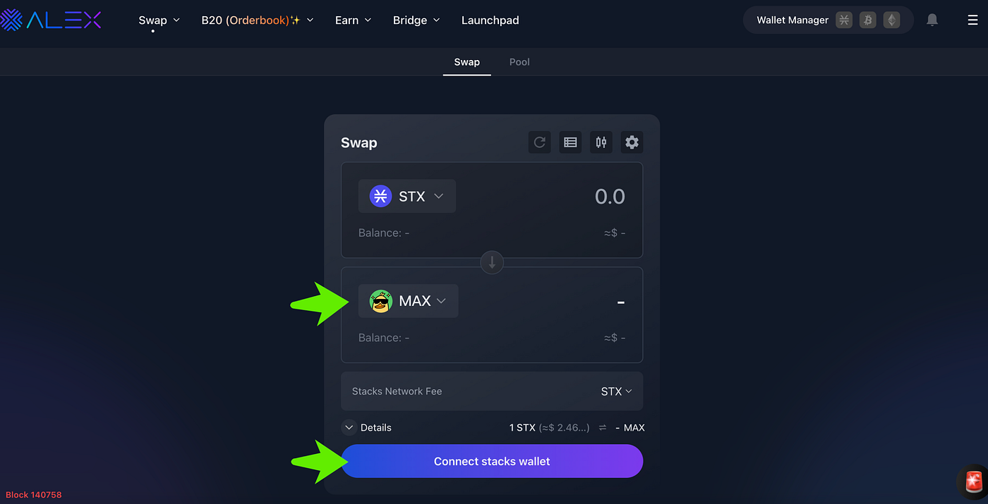 How to buy $MAX on stacks chain. To buy $MAX token on the Stacks chain… |  by Duck Stacks | Medium