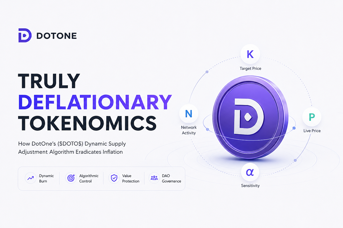 Truly Deflationary Tokenomics: How DotOne’s ($DOTO$) Dynamic Supply Adjustment Algorithm Eradicates…