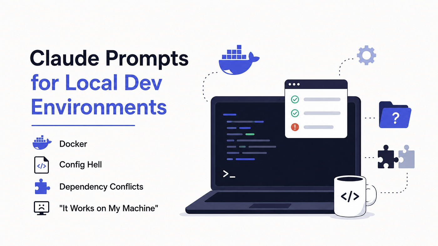 Claude Prompts for Local Dev Environments — Docker, Config Hell, Dependency Conflicts & “It Works…