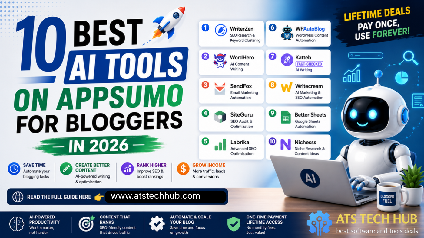 10 Best AI Tools on AppSumo for Bloggers in 2026