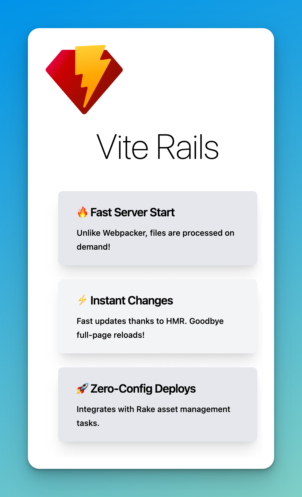 Ruby on Rails 7 — High-performance frontend with Esbuild, Rollup & Vite